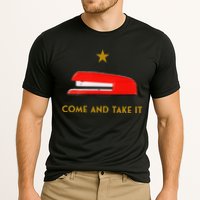 Come And Take It Red Stapler Novelty Retro Office Meme Cooling Performance Crew T-Shirt