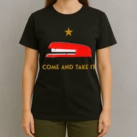 Come And Take It Red Stapler Novelty Retro Office Meme T-Shirt