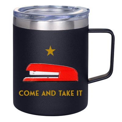 Come And Take It Red Stapler Novelty Retro Office Meme 12oz Stainless Steel Coffee Mug