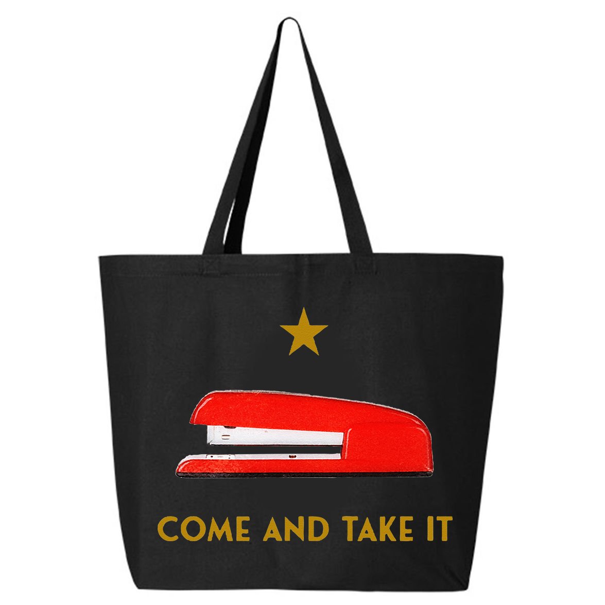 Come And Take It Red Stapler Novelty Retro Office Meme 25L Jumbo Tote