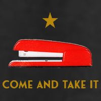 Come And Take It Red Stapler Novelty Retro Office Meme Golf Towel