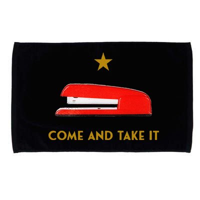 Come And Take It Red Stapler Novelty Retro Office Meme Microfiber Hand Towel