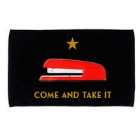 Come And Take It Red Stapler Novelty Retro Office Meme Microfiber Hand Towel