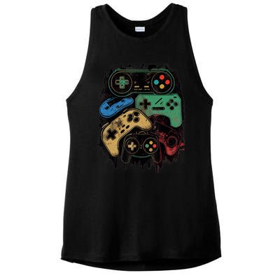 Control All The Things Video Game Controller Gamer Graphic Ladies PosiCharge Tri-Blend Wicking Tank