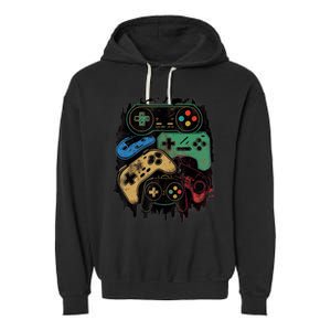 Control All The Things Video Game Controller Gamer Graphic Garment-Dyed Fleece Hoodie