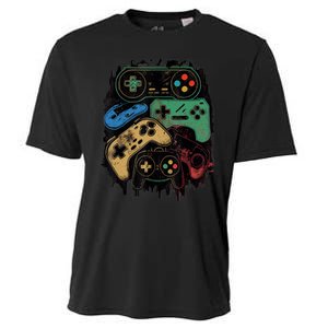 Control All The Things Video Game Controller Gamer Graphic Cooling Performance Crew T-Shirt