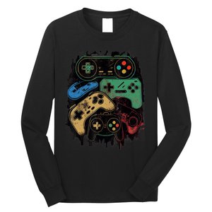 Control All The Things Video Game Controller Gamer Graphic Long Sleeve Shirt