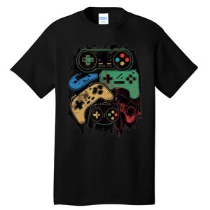 Control All The Things Video Game Controller Gamer Graphic Tall T-Shirt