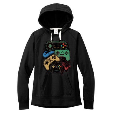 Control All The Things Video Game Controller Gamer Graphic Women's Fleece Hoodie