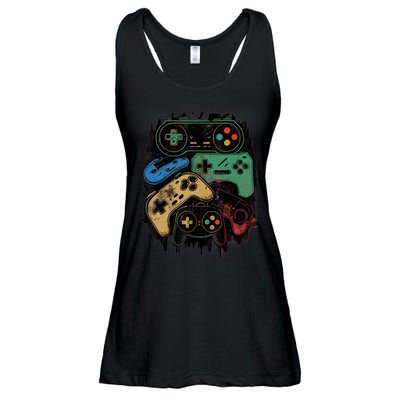 Control All The Things Video Game Controller Gamer Graphic Ladies Essential Flowy Tank