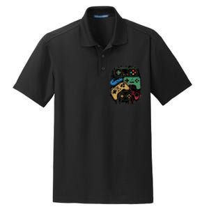 Control All The Things Video Game Controller Gamer Graphic Dry Zone Grid Polo