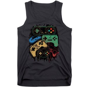 Control All The Things Video Game Controller Gamer Graphic Tank Top