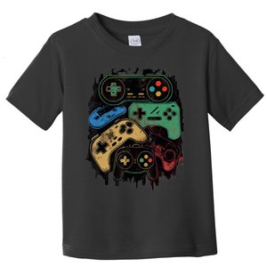 Control All The Things Video Game Controller Gamer Graphic Toddler T-Shirt