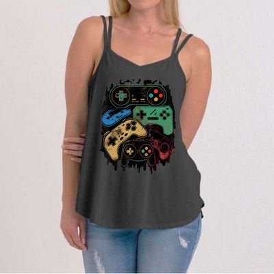 Control All The Things Video Game Controller Gamer Graphic Women's Strappy Tank