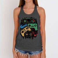 Control All The Things Video Game Controller Gamer Graphic Women's Knotted Racerback Tank