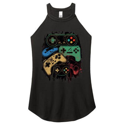 Control All The Things Video Game Controller Gamer Graphic Women's Perfect Tri Rocker Tank