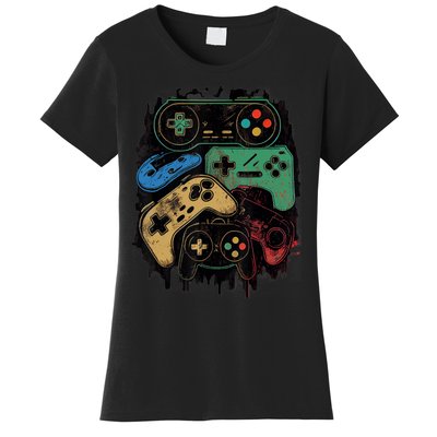 Control All The Things Video Game Controller Gamer Graphic Women's T-Shirt