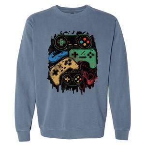 Control All The Things Video Game Controller Gamer Graphic Garment-Dyed Sweatshirt