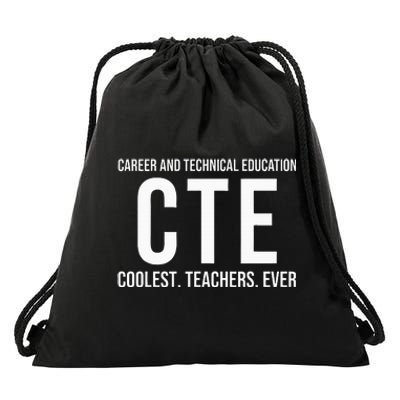 Career And Technical Education Cte Teacher Drawstring Bag