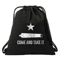 COME AND TAKE IT FLAG TEXAS PRIDE GONZALES CANNON Drawstring Bag