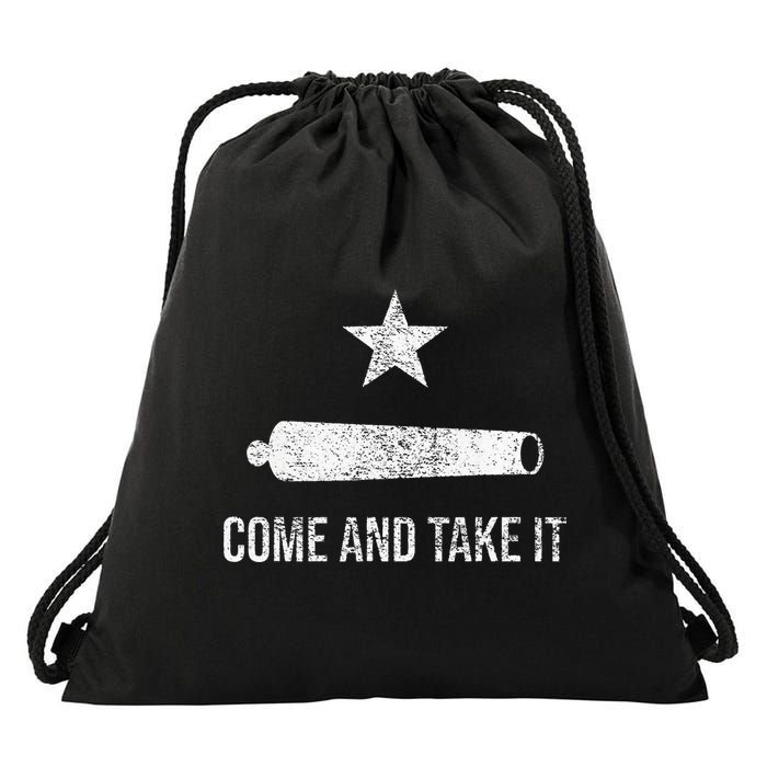 COME AND TAKE IT FLAG TEXAS PRIDE GONZALES CANNON Drawstring Bag
