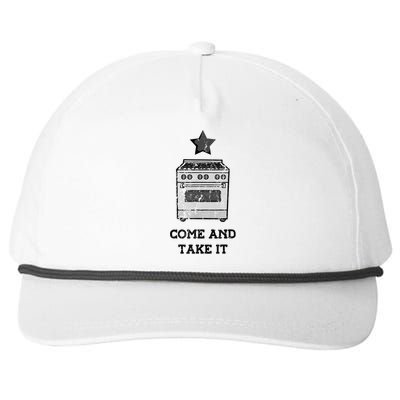 Come And Take It President Joe Biden Ban On Gas Stoves Snapback Five-Panel Rope Hat