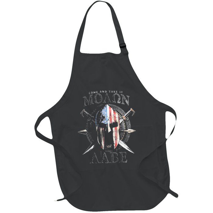 Come And Take It Molon Labe 2nd Amendment Full-Length Apron With Pockets