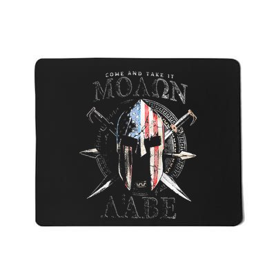 Come And Take It Molon Labe 2nd Amendment Mousepad
