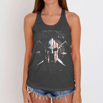 Come And Take It Molon Labe 2nd Amendment Women's Knotted Racerback Tank