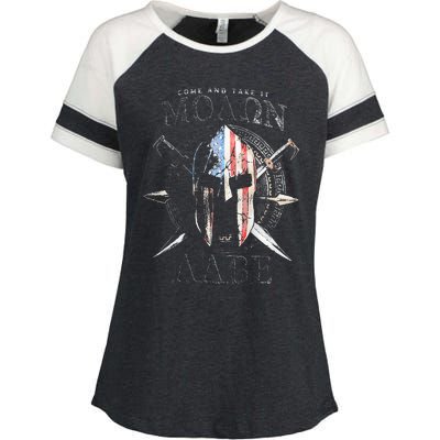 Come And Take It Molon Labe 2nd Amendment Enza Ladies Jersey Colorblock Tee