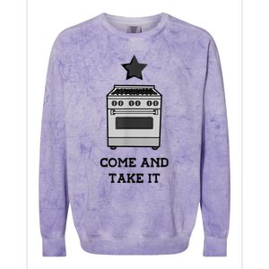 Come And Take It President Joe Biden Ban On Gas Stoves Colorblast Crewneck Sweatshirt