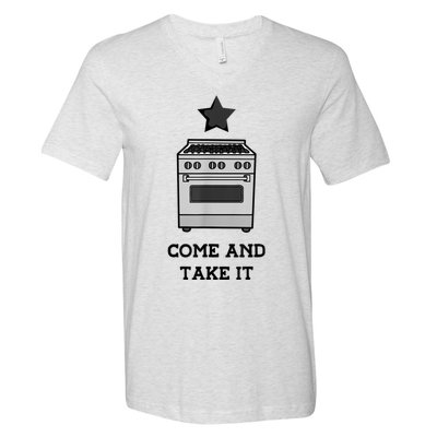 Come And Take It President Joe Biden Ban On Gas Stoves V-Neck T-Shirt