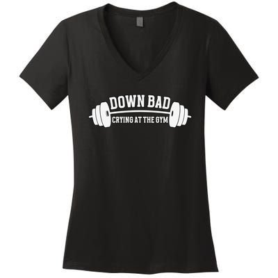 Crying At The Gym Women's V-Neck T-Shirt