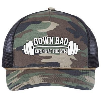 Crying At The Gym Retro Rope Trucker Hat Cap