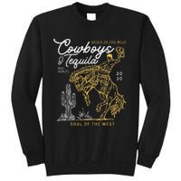 Cowboys And Tequila Country Rodeo Vintage Horse Riding Texas Sweatshirt