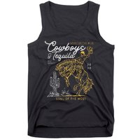 Cowboys And Tequila Country Rodeo Vintage Horse Riding Texas Tank Top