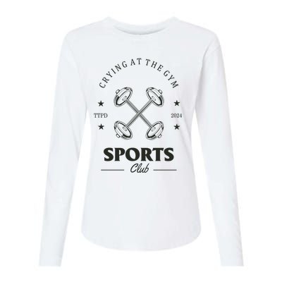 Crying At The Gym Sports Club Ttpd Womens Cotton Relaxed Long Sleeve T-Shirt