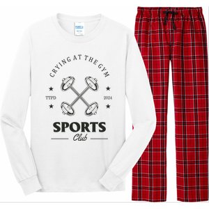 Crying At The Gym Sports Club Ttpd Long Sleeve Pajama Set