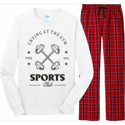 Crying At The Gym Sports Club Ttpd Long Sleeve Pajama Set