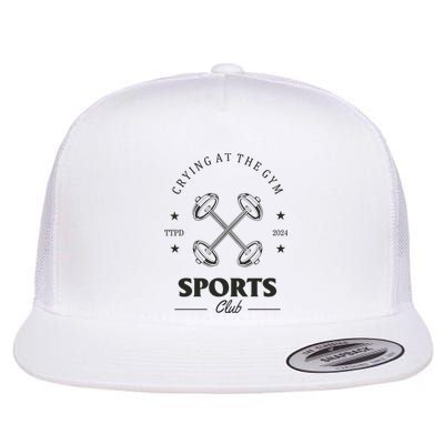 Crying At The Gym Sports Club Ttpd Flat Bill Trucker Hat