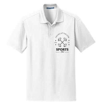 Crying At The Gym Sports Club Ttpd Dry Zone Grid Polo