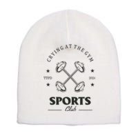 Crying At The Gym Sports Club Ttpd Short Acrylic Beanie