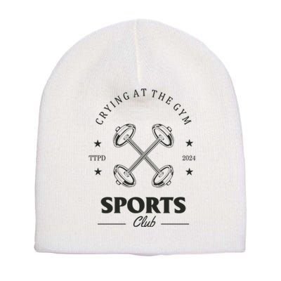 Crying At The Gym Sports Club Ttpd Short Acrylic Beanie