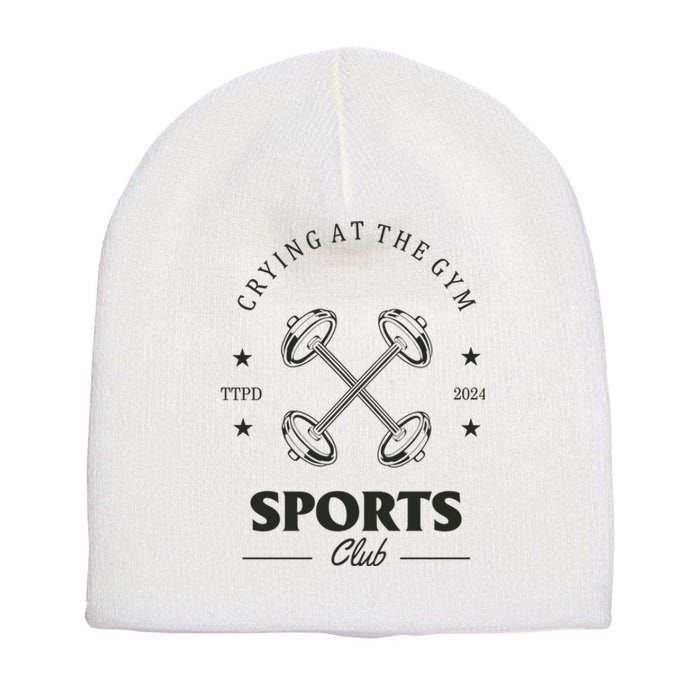 Crying At The Gym Sports Club Ttpd Short Acrylic Beanie