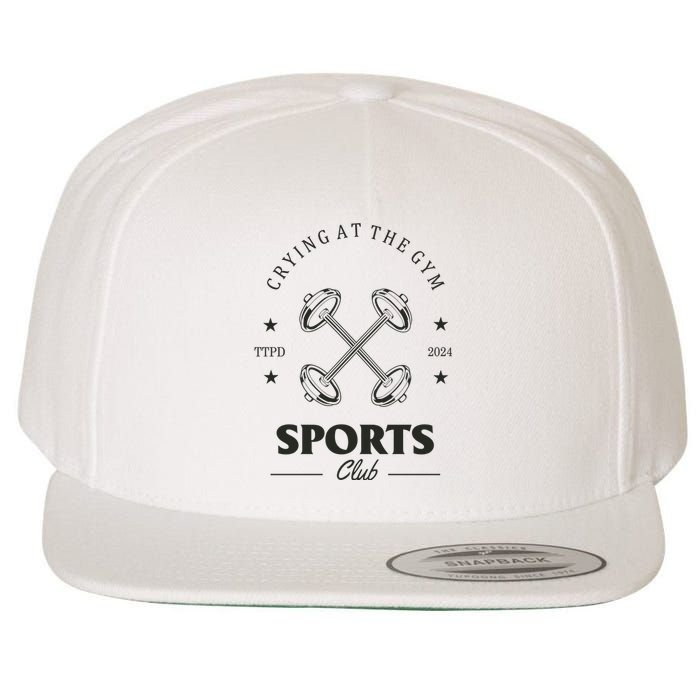 Crying At The Gym Sports Club Ttpd Wool Snapback Cap