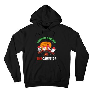 Camping Around The Campfire Chirtsmas Gift Funny Xmas Hoodie