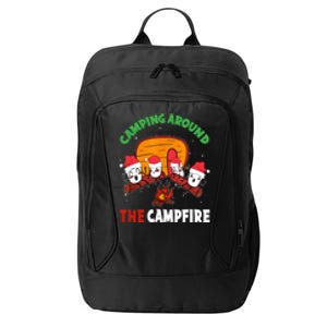 Camping Around The Campfire Chirtsmas Gift Funny Xmas City Backpack