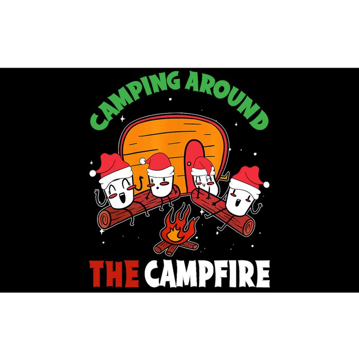 Camping Around The Campfire Chirtsmas Gift Funny Xmas Bumper Sticker