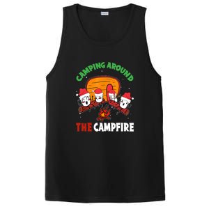 Camping Around The Campfire Chirtsmas Gift Funny Xmas PosiCharge Competitor Tank