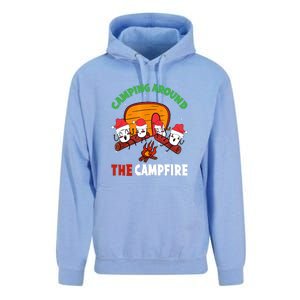 Camping Around The Campfire Chirtsmas Gift Funny Xmas Unisex Surf Hoodie